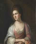 Thomas Hickey The Actress Elizabeth Younge with Bust of Shakespeare painting